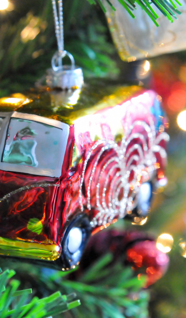 Елочная игрушка автомобиль
