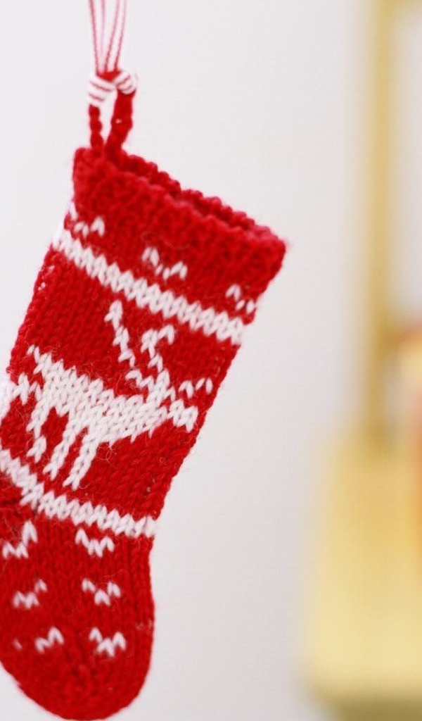 Вязаный носок