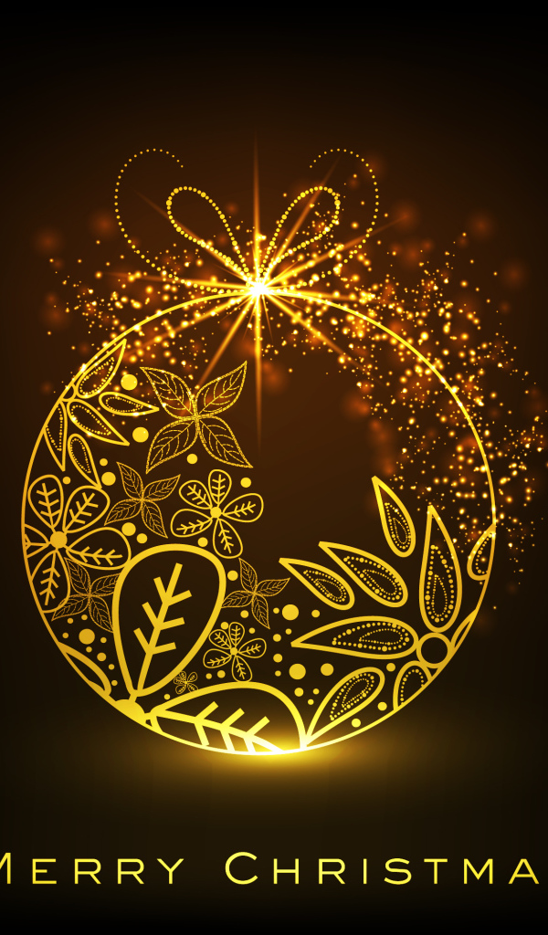 Игрушка и поздравление с Рождеством