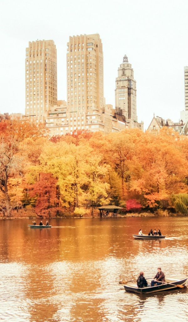 Осенний Центральный парк, Нью-Йорк