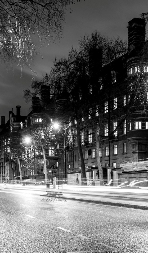 Черно белое фото Лондона
