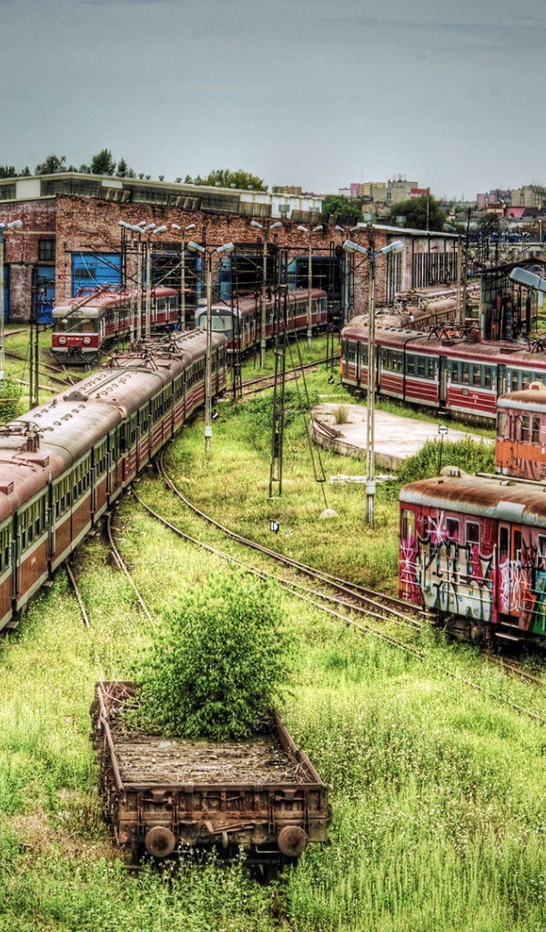 Кладбище старых электричек