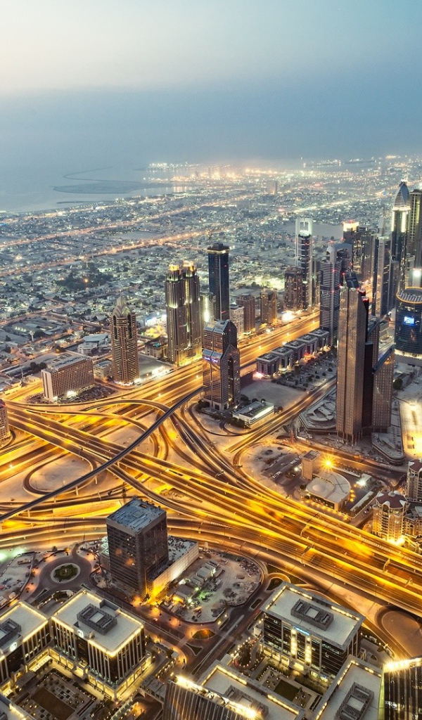 Панорама Дубаи, фото HDR