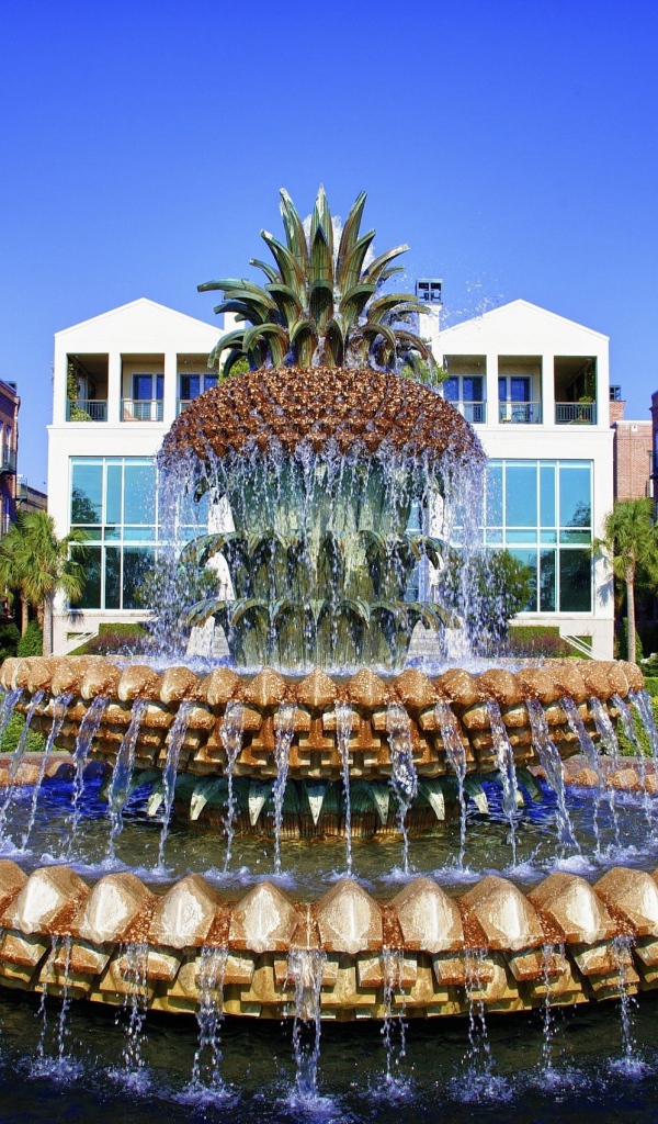 Фонтан в виде ананаса