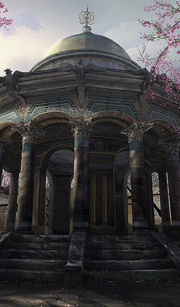 Беседка в японском саду