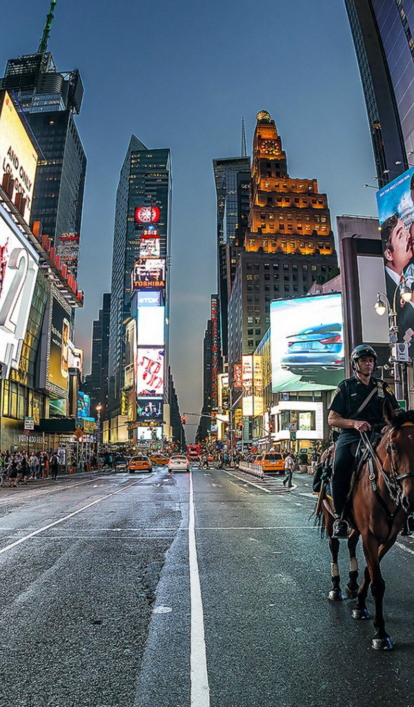 Конная полиция в Нью-Йорке