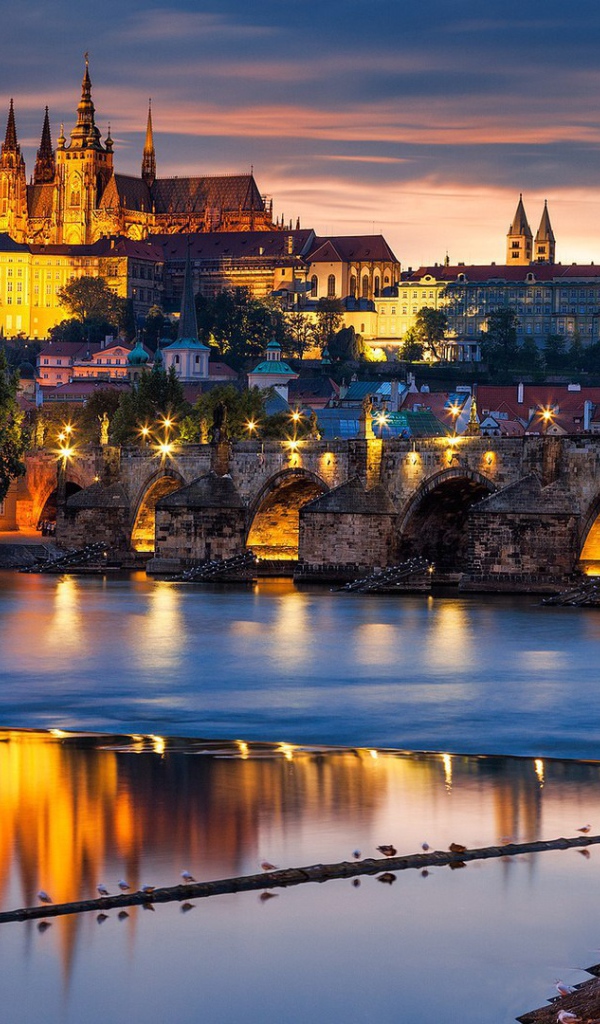 Ночная Прага, Чехия