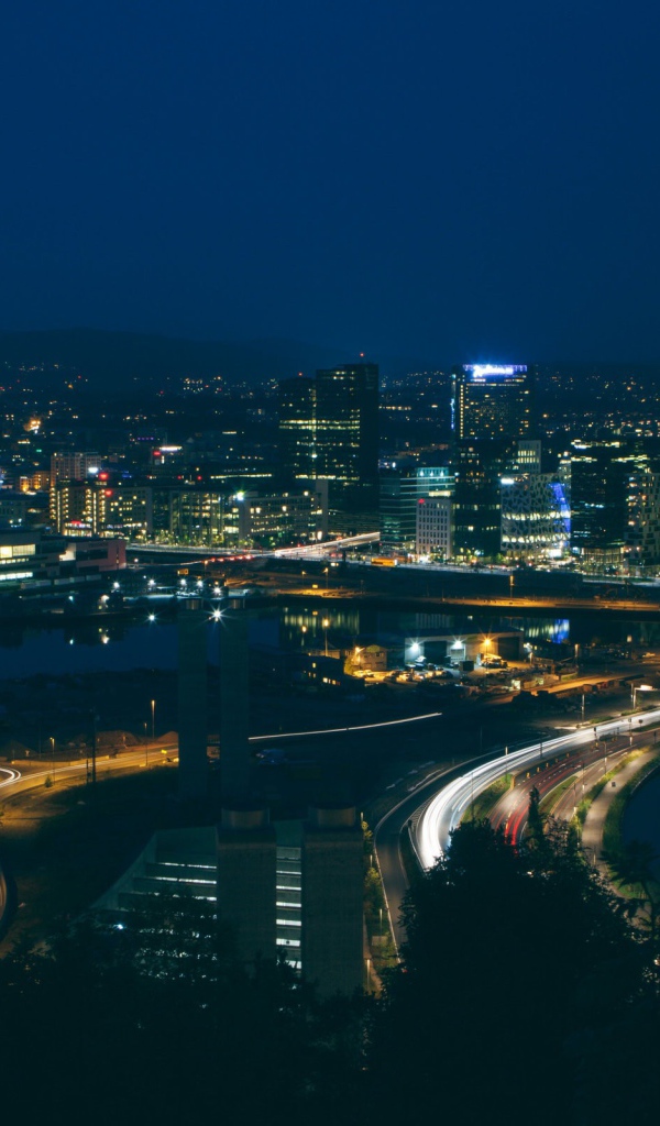 Панорама ночного Осло