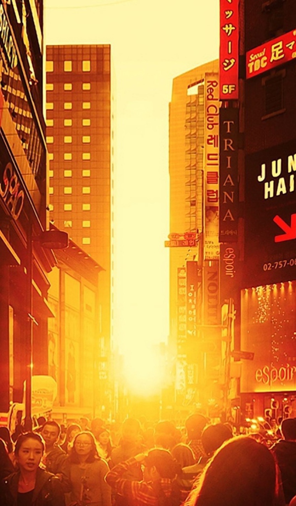 Лучи заката в Сеуле