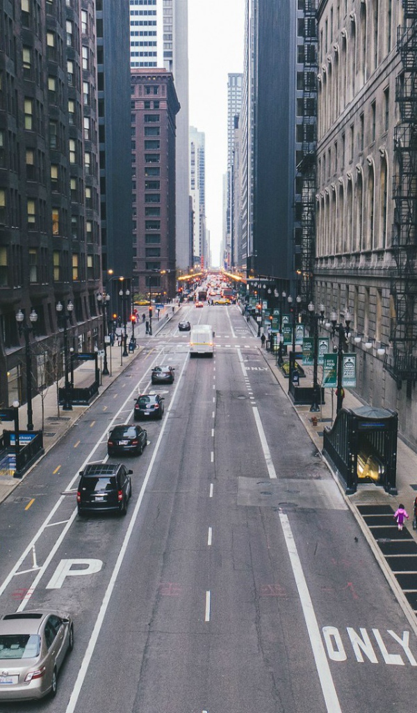 Улица в городе Чикаго