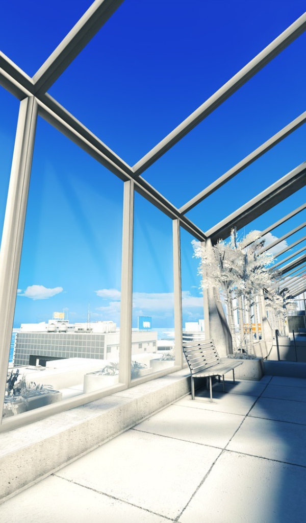 Солнечная терраса в большом городе