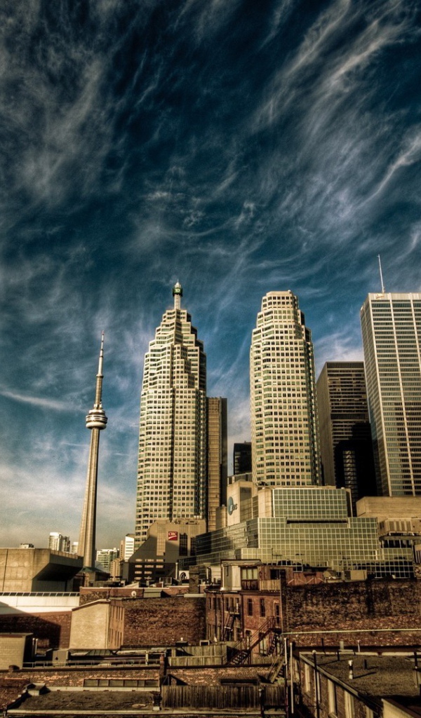 Телебашня и небоскребы Сиэтла