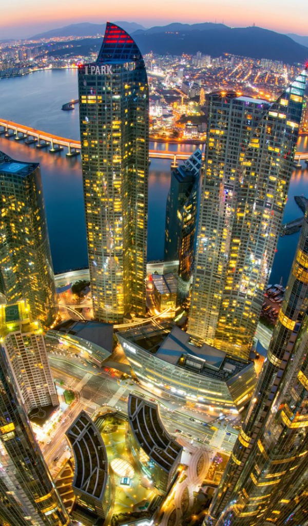 Портовый город Пусан, Южная Корея