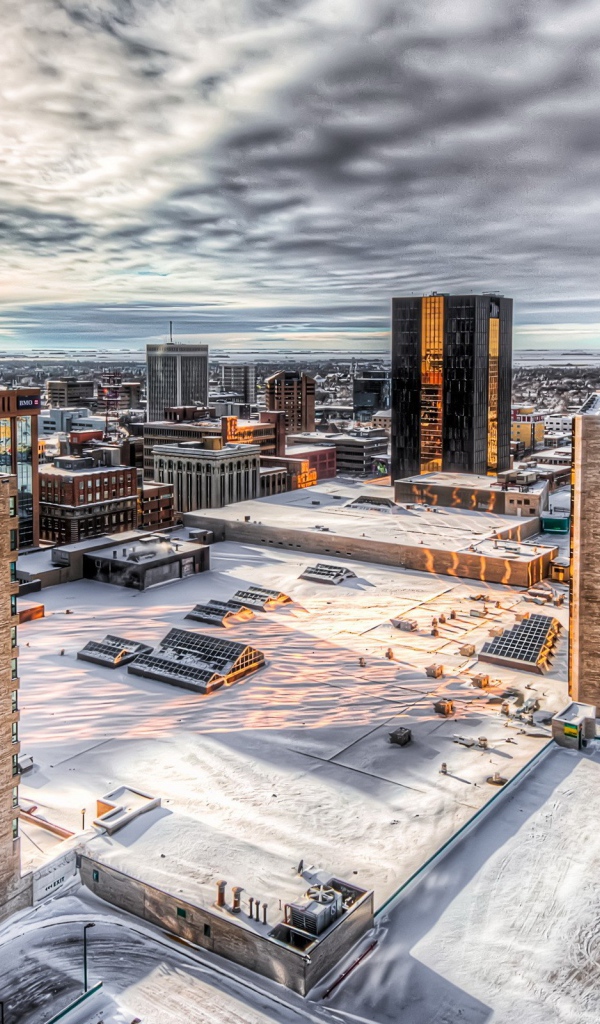Спальный район города, HDR фото