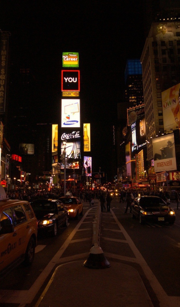 Площадь Таймс-сквер в Нью-Йорке