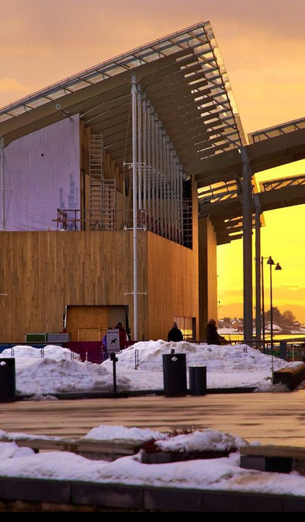 Необычное здание в Осло в Норвегии