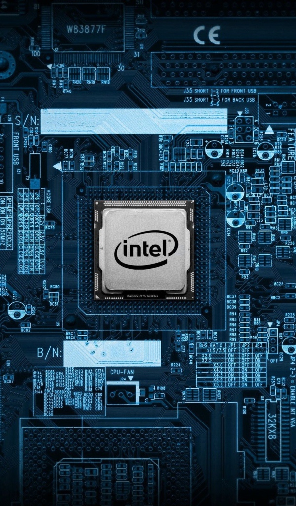 Intel chip on the motherboard