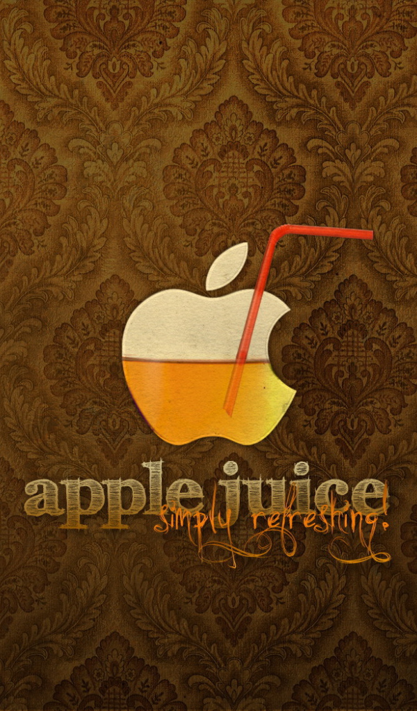Надпись Яблочный сок