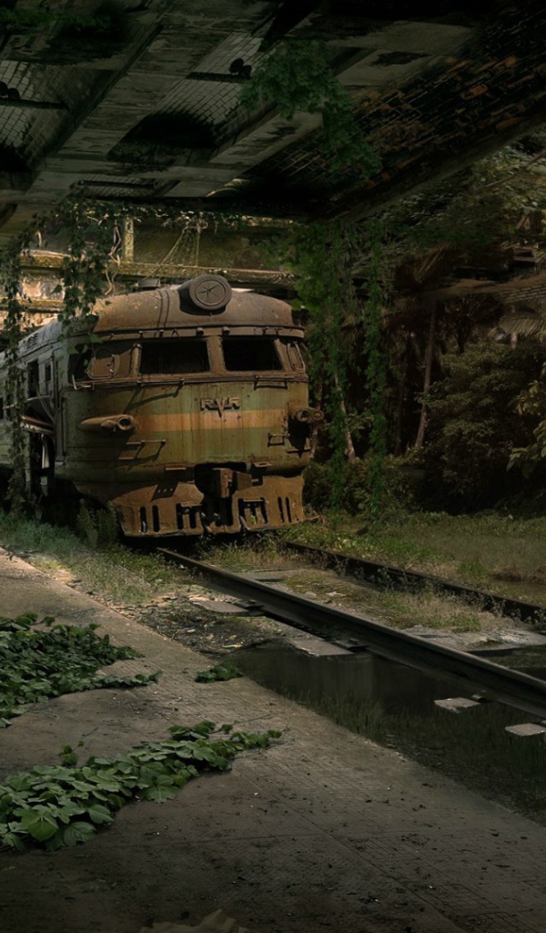 Заброшенный железнодорожный вокзал