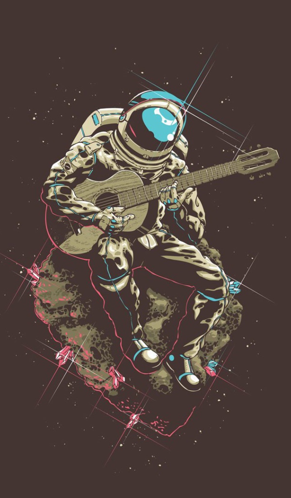 Космонавт с гитарой