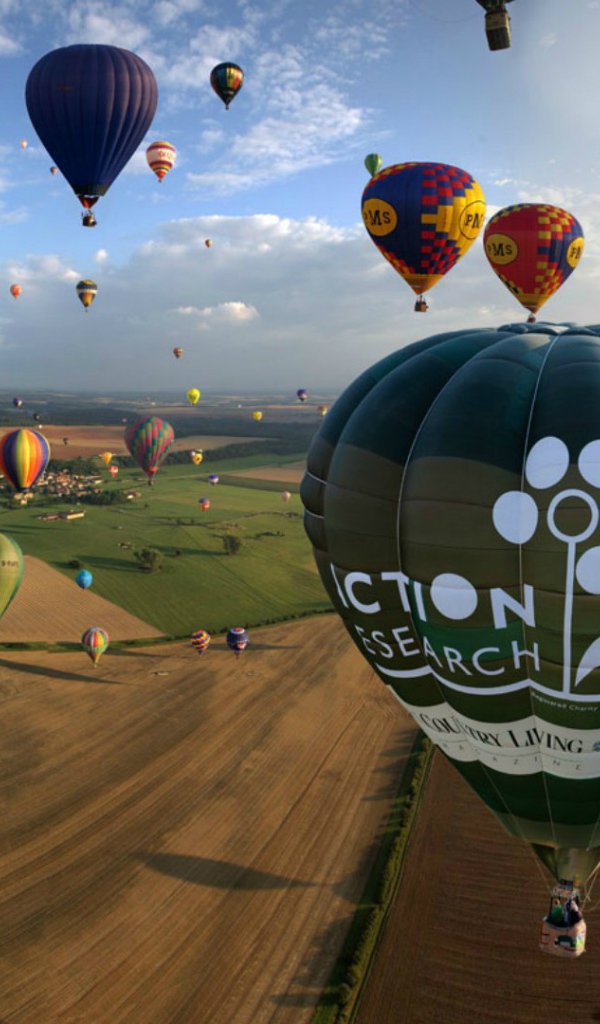 Полет на воздушном шаре над землей