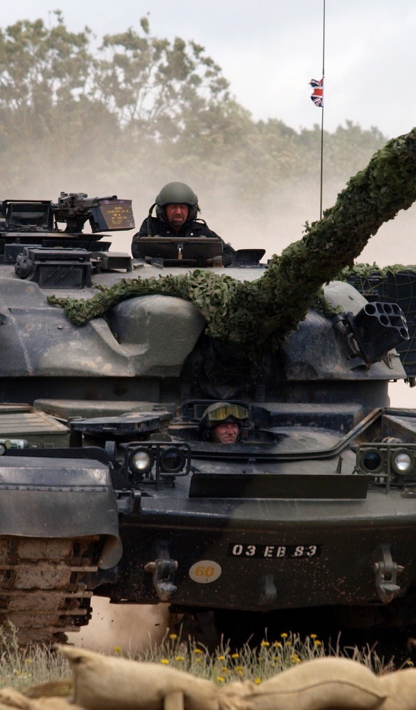 Британские танкисты на учениях