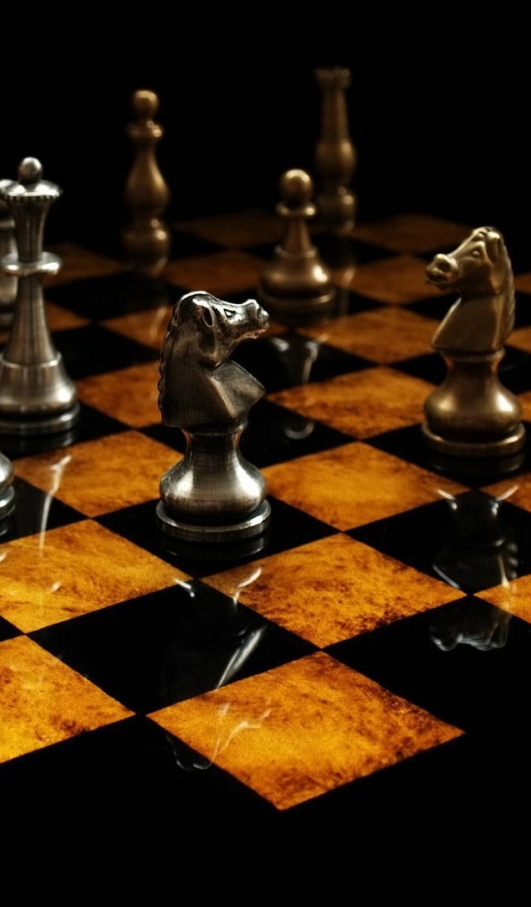 Шахматные фигуры из стали и бронзы