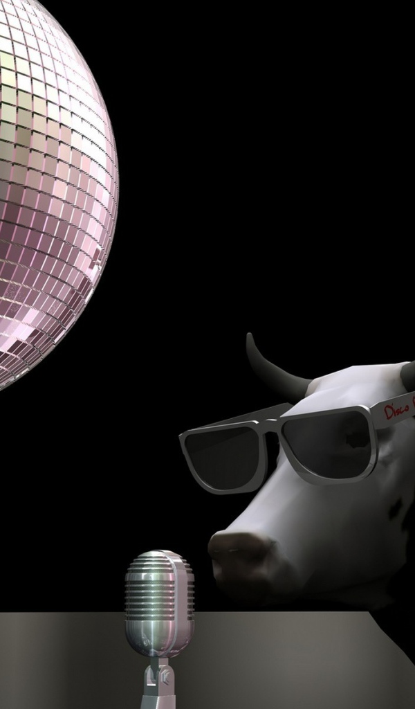 Корова на дискотеке