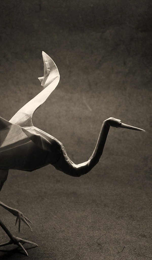 Журавль оригами, фото
