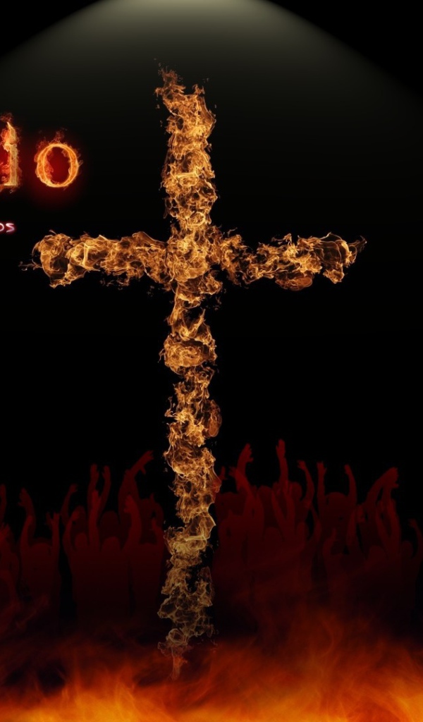 Крест из огня
