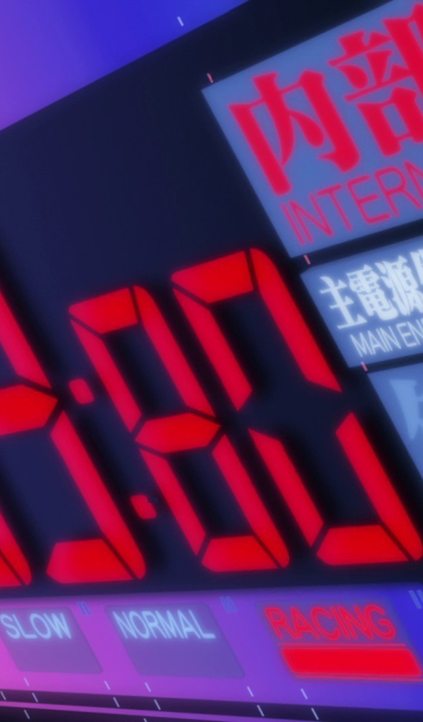 Циферблат электронных часов в Японии