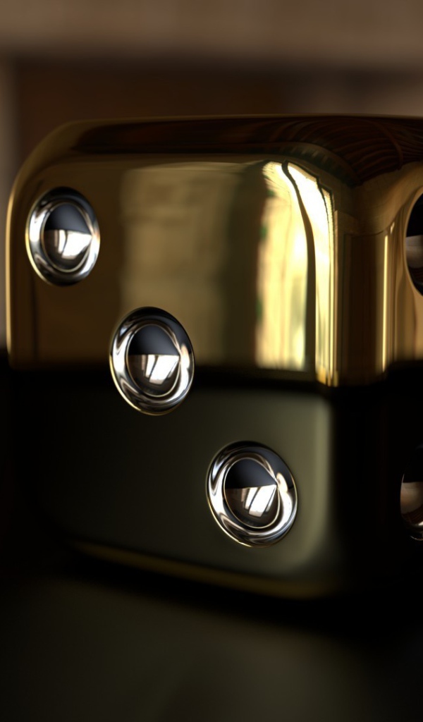 Игральный кубик из металла