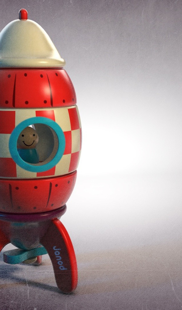 Фигурка в ракете, игрушка