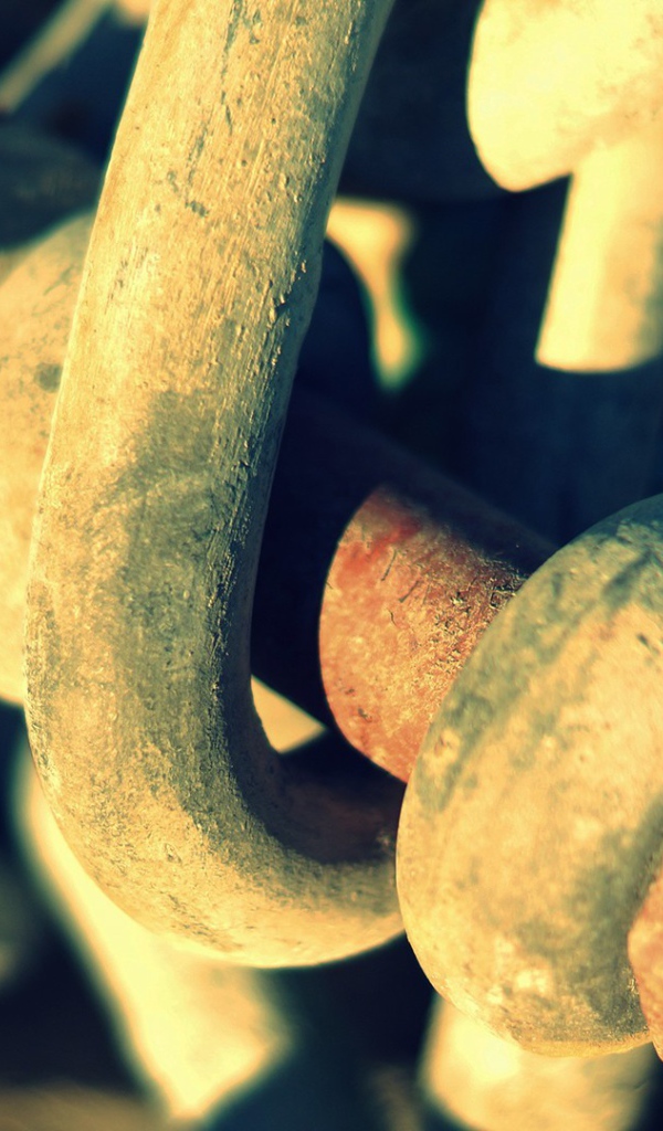 Крепление железной цепи