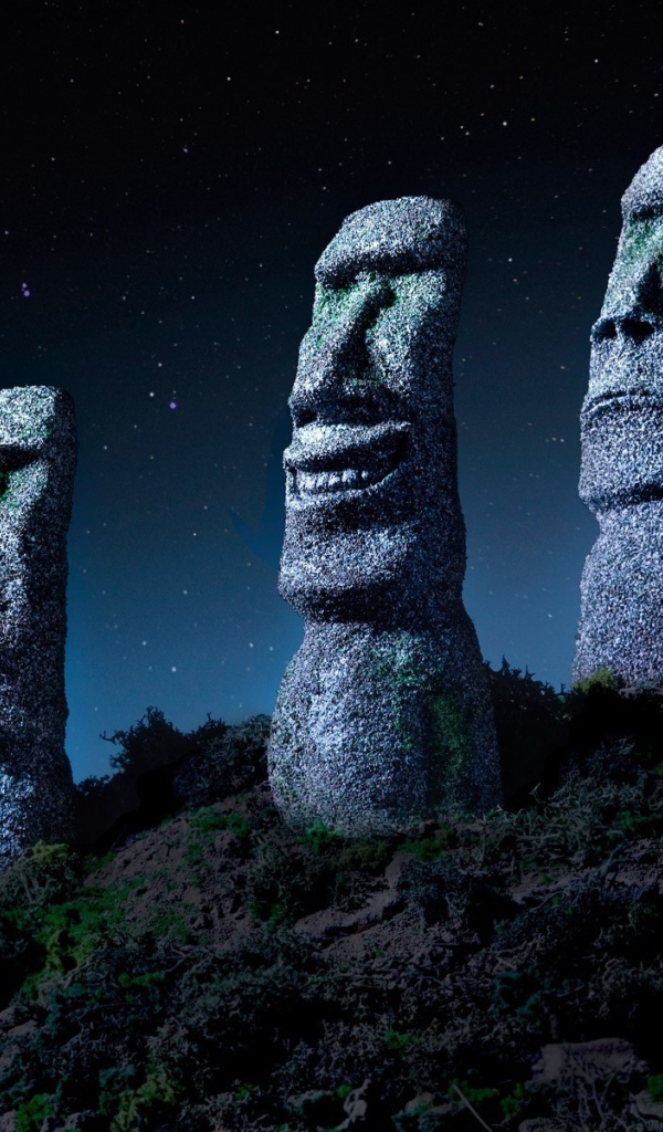 Забавные статуи на острове Пасхи