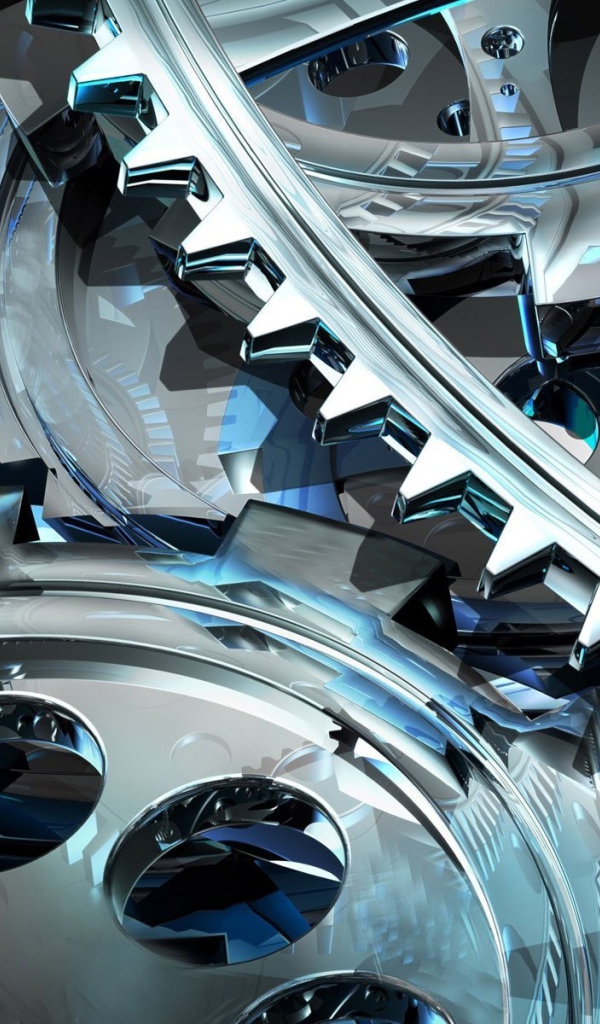 Шестеренки механизма из стекла