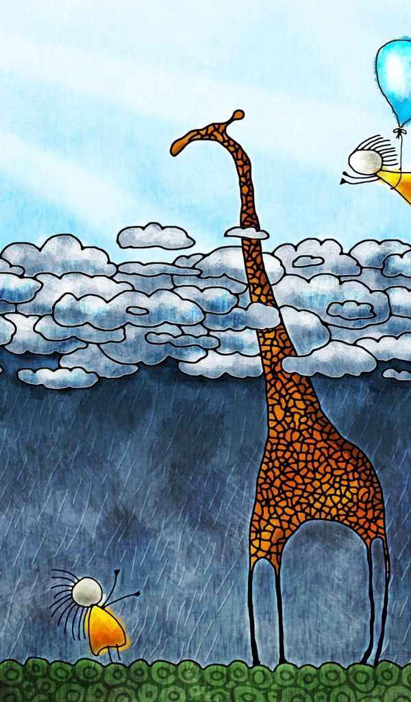 Жирафу дождь не страшен