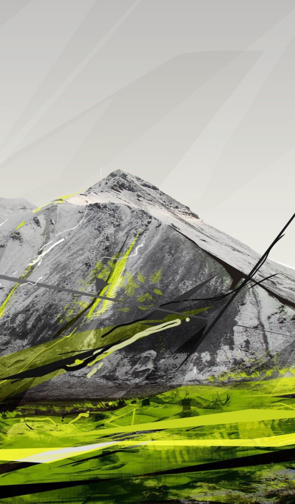 Серые и зеленые горы