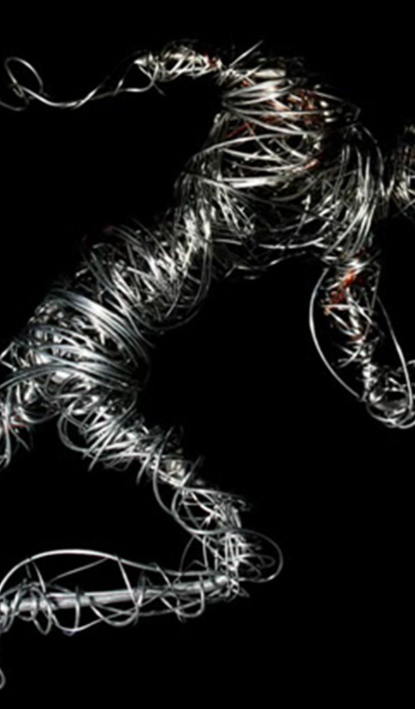 Фигура человека из проводов