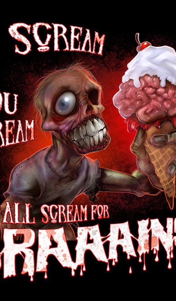 Мороженое из мозгов для зомби