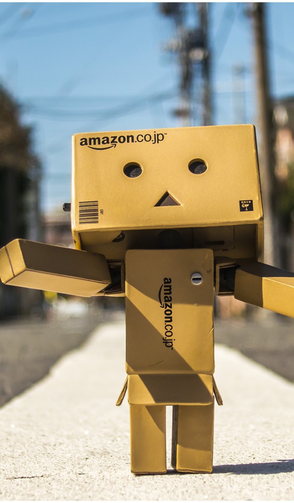 Японский Дандо стоит на дороге