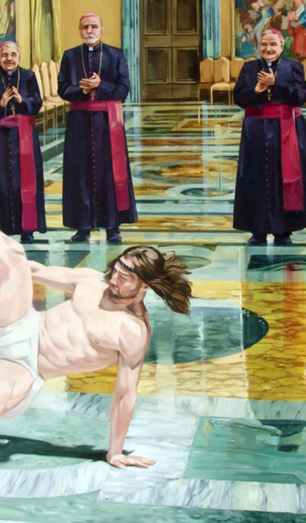 Иисус танцует брейк