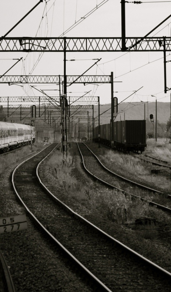 Монохромное изображение станции