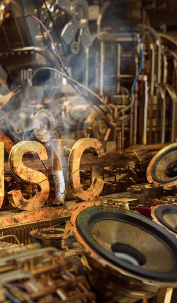 Музыкальное оборудование в стиле стимпанк