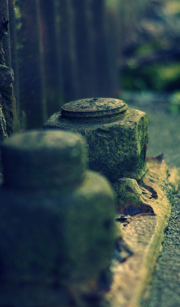 Старые ржавые гайки