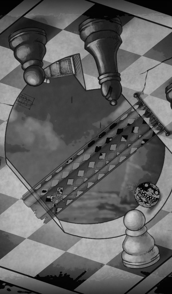 Оптическая иллюзия шахматная доска