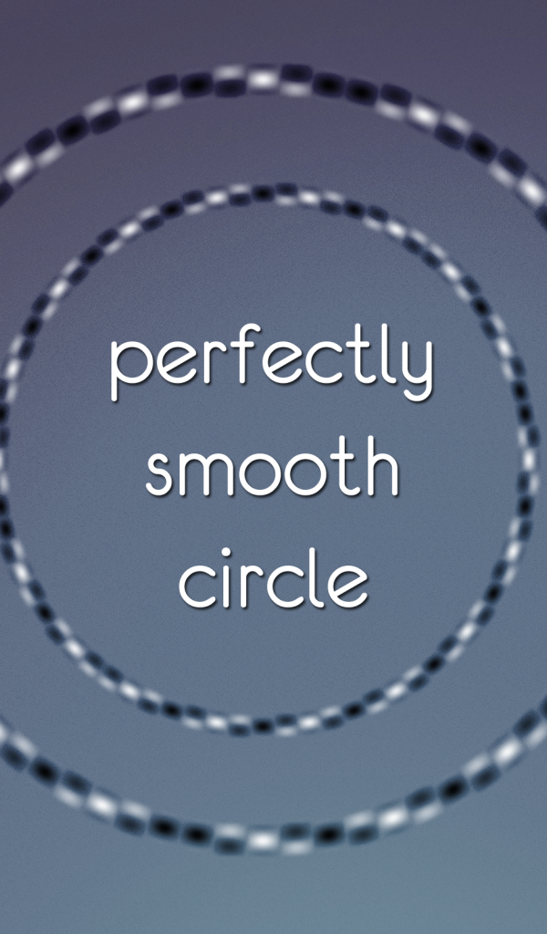 Оптическая иллюзия деформированного круга