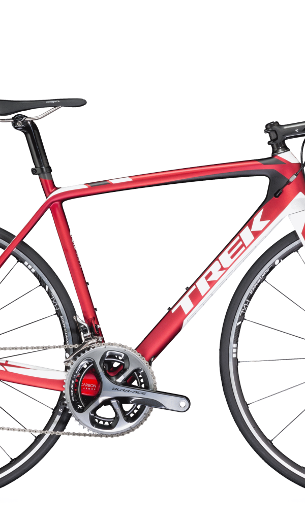 Розовый велосипед на светлом фоне