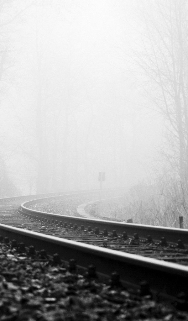 Железная дорога в тумане