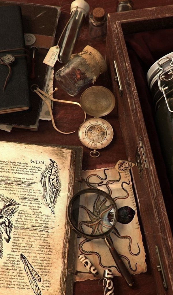 Набор ученого 18 века